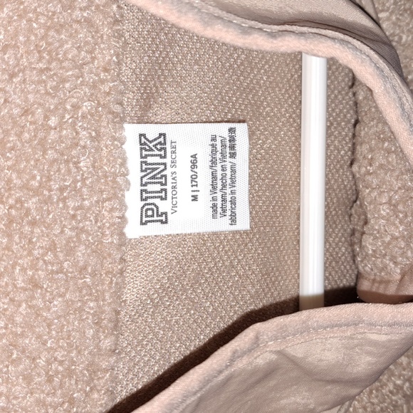 Pink Victoria Secret teddy bear jacket LAST CALL - Picture 2 of 5